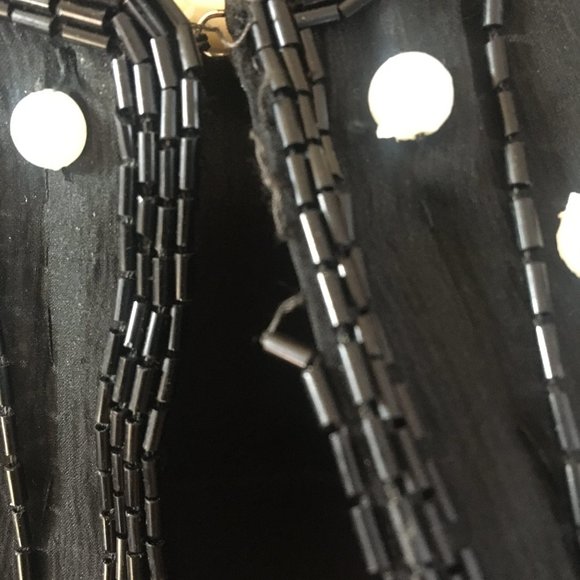 Vintage 80s SWEE LO Silk Evening Embellished Sequin Beaded Jacket - See NOTES - Picture 4 of 7